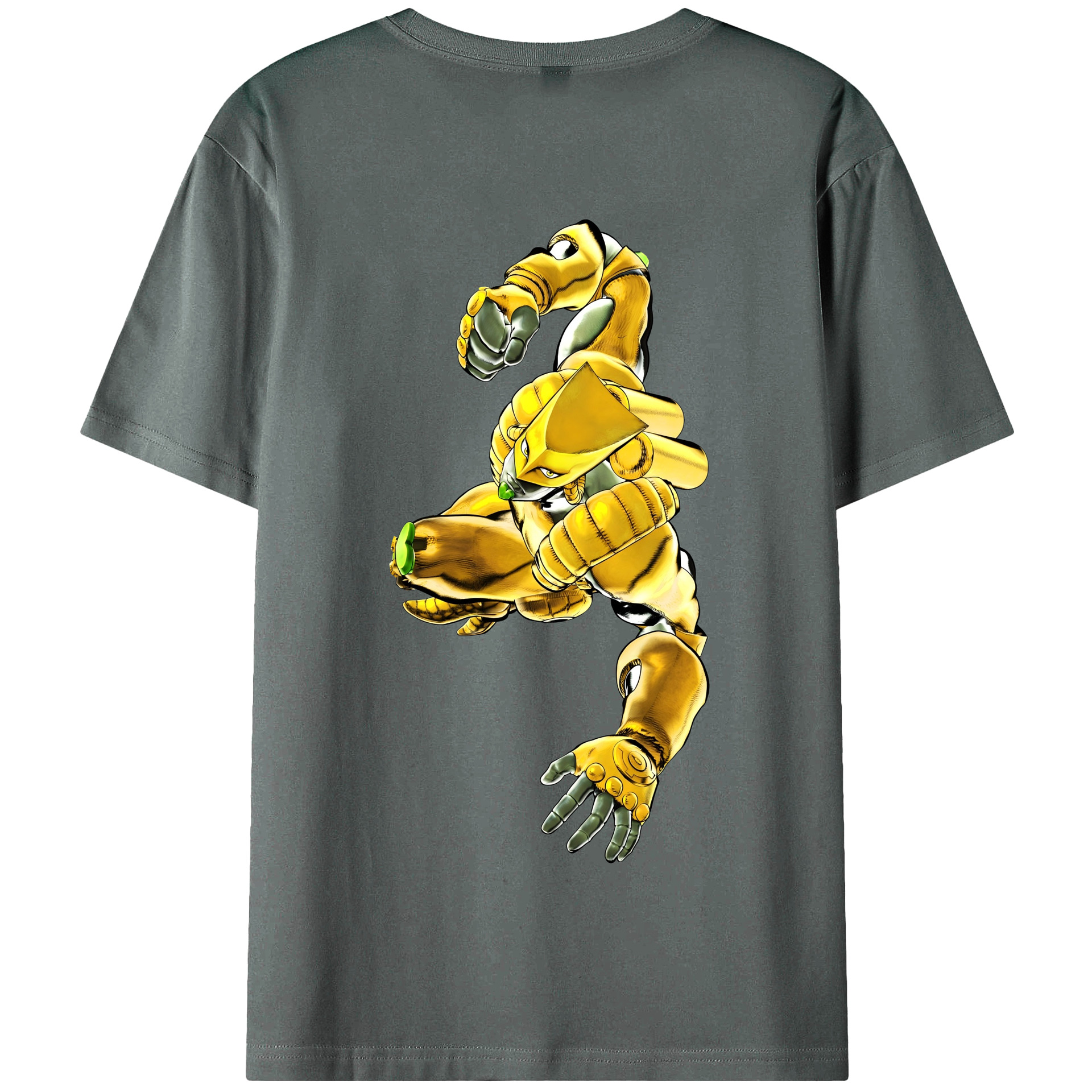（画像用） ジョジョの奇妙な冒険 ディオ?ブランドー JoJo's Bizarre Adventure Dio Brando 綿100％半袖Tシャツ（背面プリント）